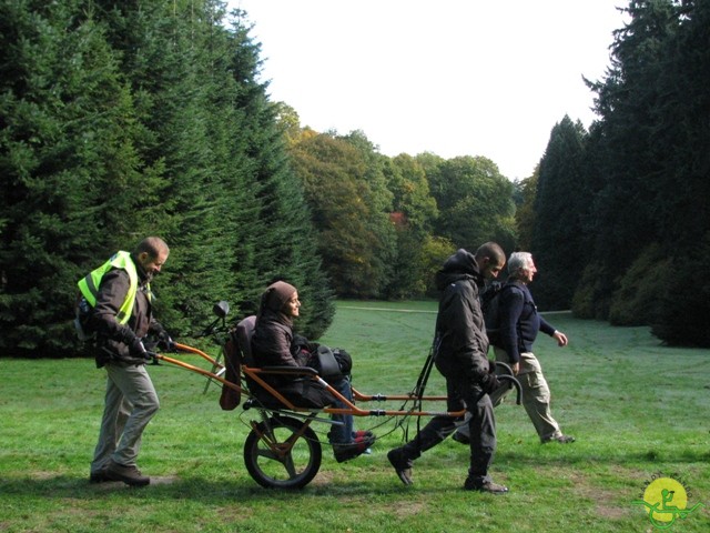 randonnée sportive avec joëlettes, Tervuren, 2012